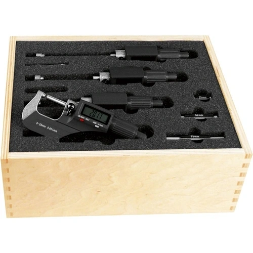 Fortis kengyeles mikrométerek készlet 0-100mm F153118
