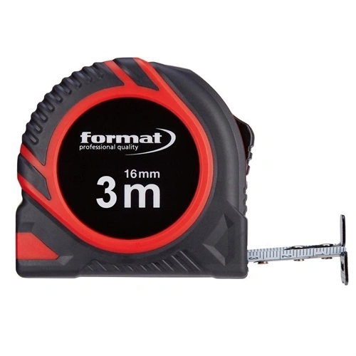 Format zsebmérőszalag 3mx16mm fehér F154139