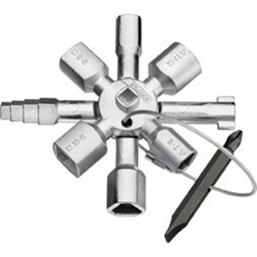 Knipex kapcsolószekrény kulcs 8 ágú (Format katalógus) F154679