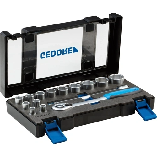 Gedore dugókulcs készlet, 1/2", 15 részes, hatszög, 10-32 mm (19 DMU-20) (Format katalógus) F155001
