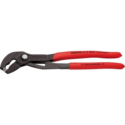 Knipex tömlőbilincs fogó mártott nyél, szürkére foszfátozott 180mm (Format katalógus) F155740