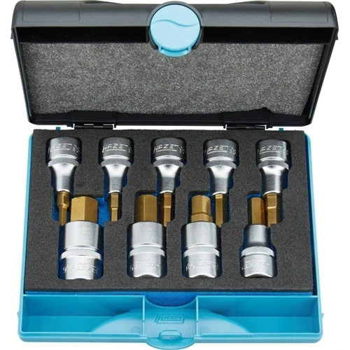 Hazet csavarhúzó fej készlet 1/2" belső hatszög 5-17mm 9 részes F155752