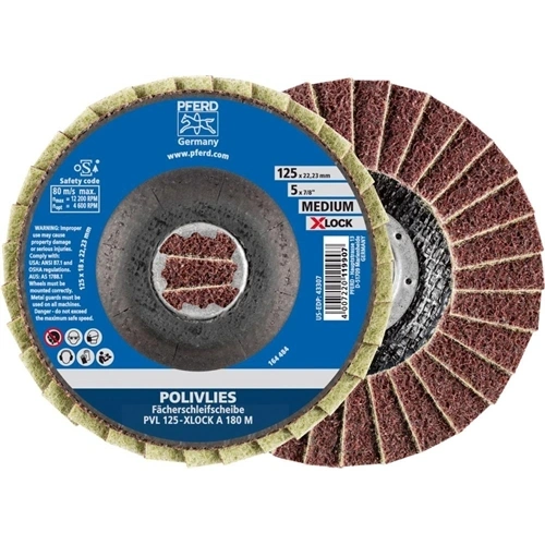 Pferd polírozó flíz korong X-LOCKPVL A 125mm 100 durva F156439