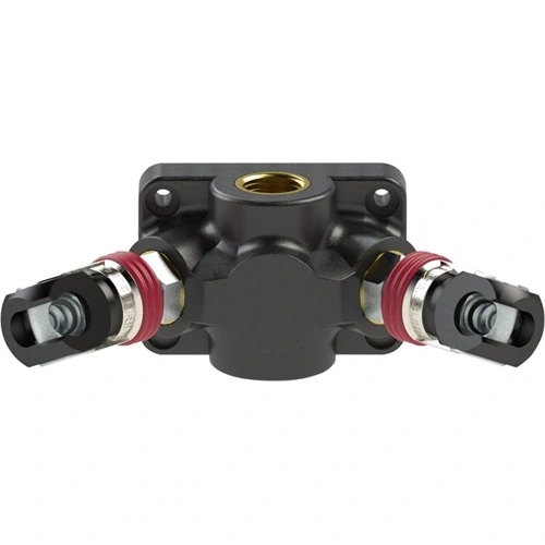 Riegler végelosztó doboz műanyag belső menet 1xG1/2" 2xbillenthető gyorcsatlakozóhoz 7.2mm F156683