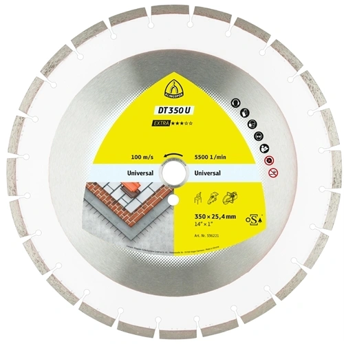 Klingspor gyémánt vágókorong 400x3.6x25.4mm DT 350 U F157492