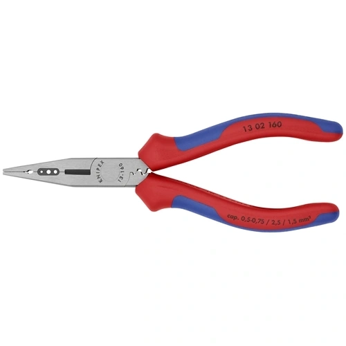 Knipex huzalcsupaszító fogó foszfátozott, többkomponensű nyél 160 mm F159111