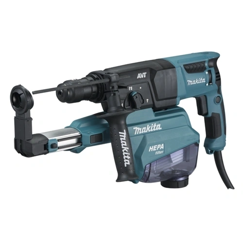 Makita HR2653TX2 800W 2.6J SDS-Plus fúró-vésőkalapács AVT porelszívóval F161599