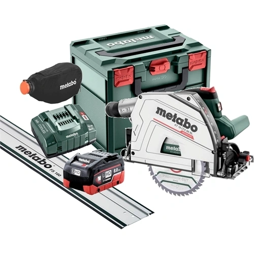 Metabo KT 18 LTX 66 BL akkus kézi körfűrész +FS 160 vezetősín 2x8.0Ah +metaBOX F163183