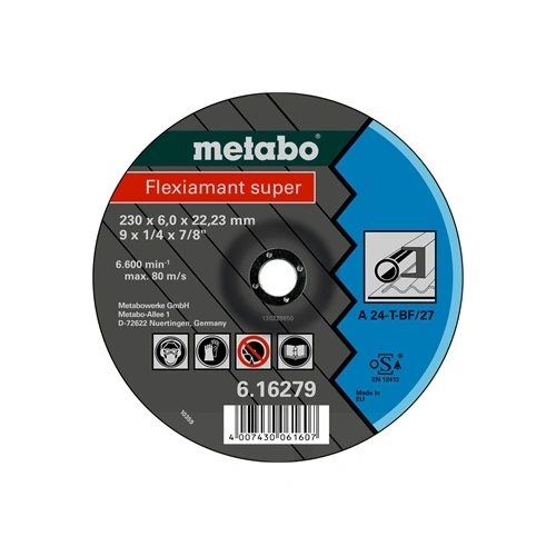 Metabo csiszolókorong Flexiamant super 230x6.0x22.23 acél, SF 27 F164094