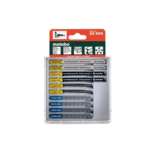 Metabo szúrófűrészlap készlet fa, fém, műanyag 10 részes F164362