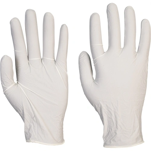 DERMIK LB53 egyszerhasználatos púdermentes latex kesztyű 7/S T F168030