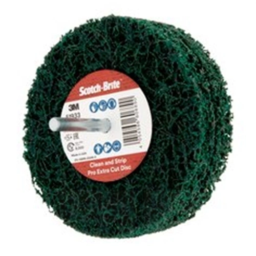 3M 51921 Scotch-Brite Clean and Strip XB-ZS Pro Extra Cut csapos tisztítótárcsa 75mm x 25mm x 6mm A XCRS, zöld F168284