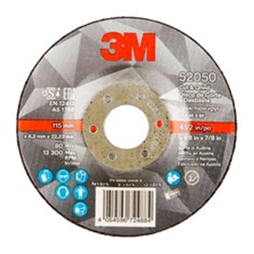 3M 52049 Cut & Grind tisztító-, vágókorong T27, 100 mm x 4.2 mm x 16 mm F168982
