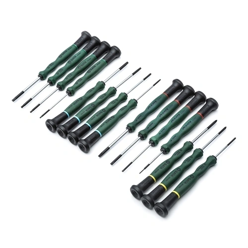 SATA műszerész csavarhúzó készlet 15 részes (lapos+PH+torx+imbusz) F170523