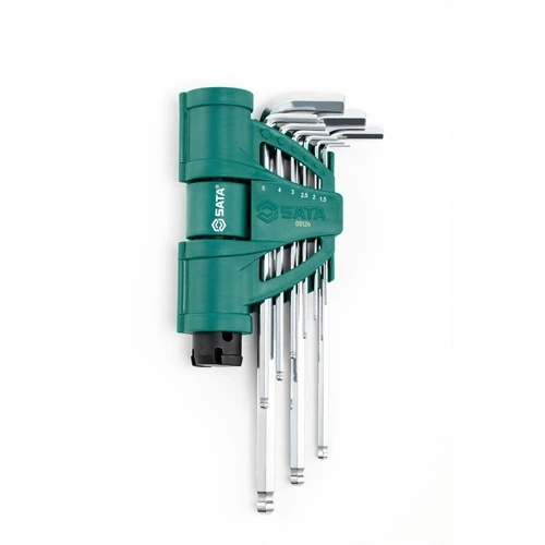 SATA imbuszkulcs készlet 9 részes 1.5-10mm, extra hosszú gömbvégű fogantyúval F170527