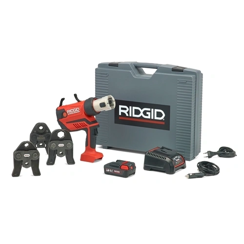 Ridgid RP 350-B akkus présgép + TH16-20-26 pofák + 18V 2.5Ah +töltő +koffer F174458