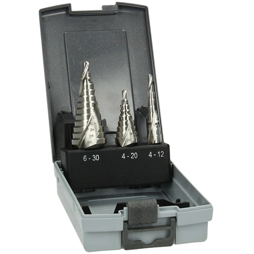 Hikoki lépcsős lemezfúró készlet 4-30mm 3 részes HSS-G F176640