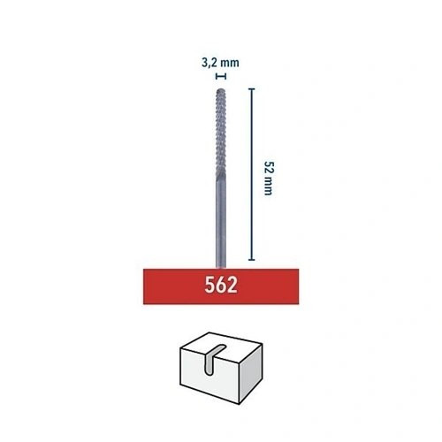 Dremel Spirális marófejek, csempe (562) F180001