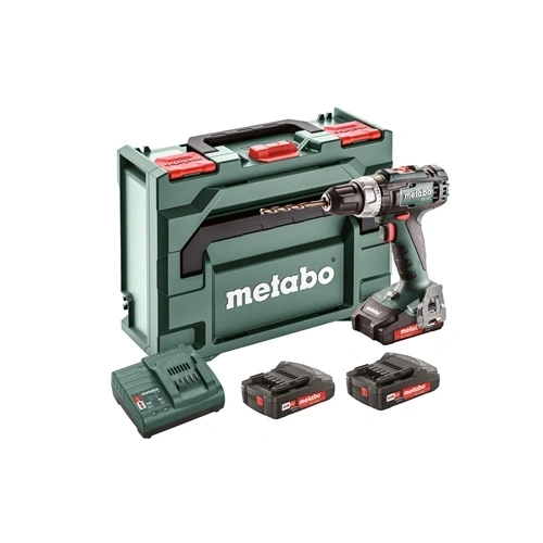 Metabo BS 18 L Set akkus fúró-csavarozó 3x2.0Ah, SC 30, metaBOX T F180144