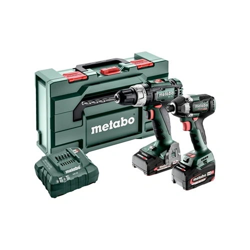Metabo Combo Set 2.8.2 18V (BS 18 L + SSD 18 LT 200 BL) akkus fúró-csavarozó + ütvecsavarozó F180145