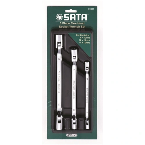 SATA csuklós csillagkulcs készlet 8-19mm 3 részes F181941