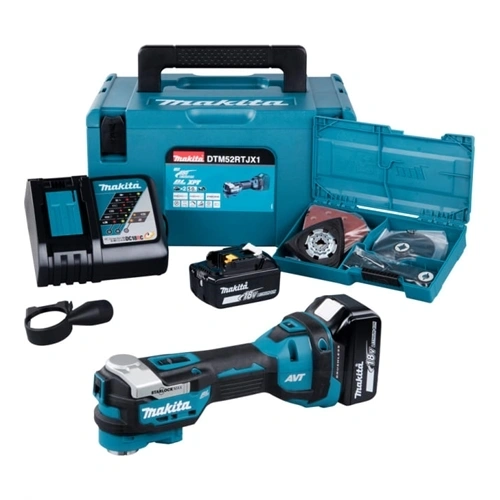 Makita DTM52RTJX1 18V LXT Li-ion BL AVT multifunkciós gép+ készlet 2x5.0Ah F183950