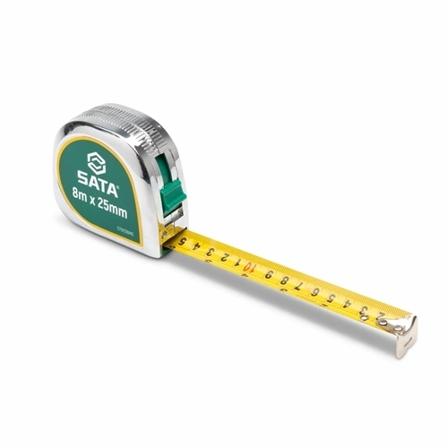 SATA mérőszalag 8m x 25mm (mm/col) króm F184231