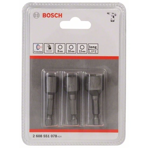Bosch dugókulcs készlet 1/4 bitbefogással, 3 részes F185504