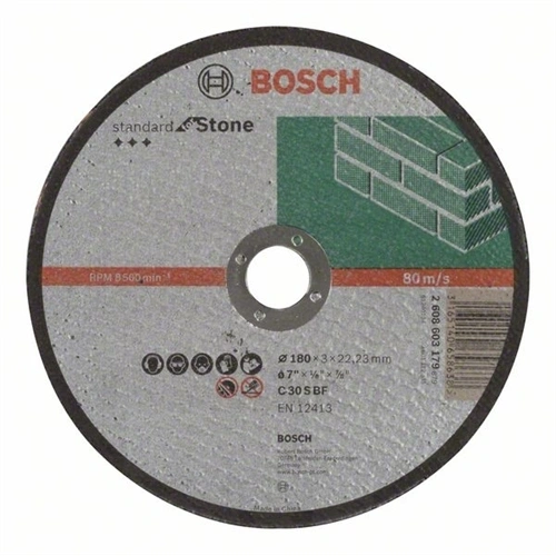Bosch vágókorong 180x3.0mm kő egyenes F186155