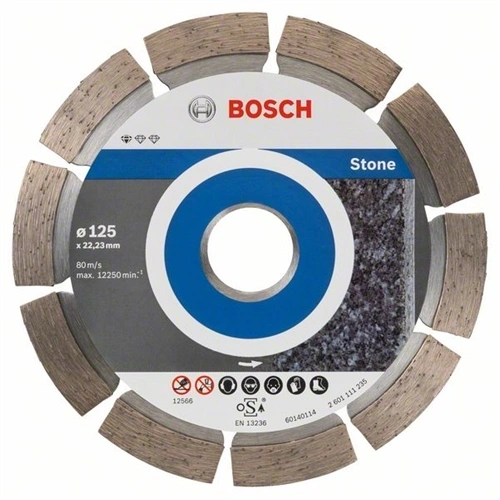Bosch vágókorong, gyémánt 125x1.6x22.23 mm kő 10 db F186380