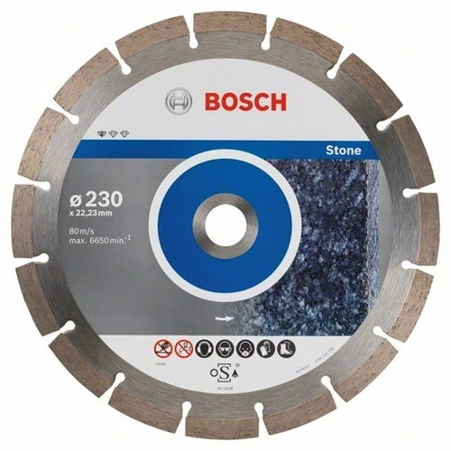 Bosch vágókorong, gyémánt 230x2.3x22.23 mm kő 10 db F186382