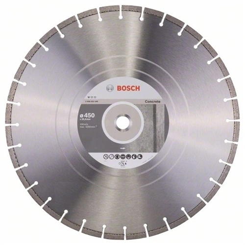 Bosch vágókorong, gyémánt 450x3.6x25.4 mm beton F186400