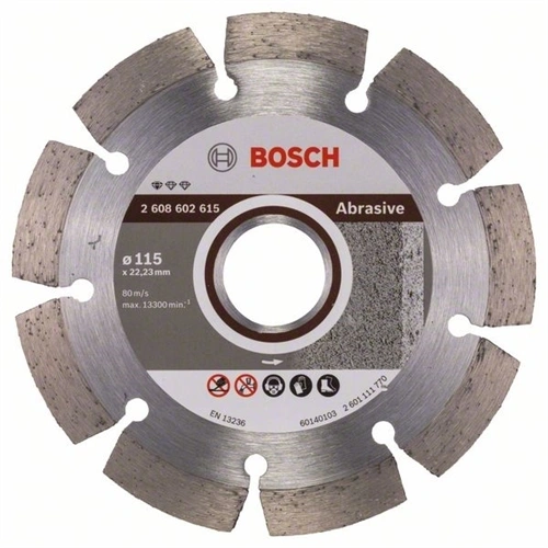 Bosch vágókorong, gyémánt 115x1.6x22.23 mm abrazív F186463