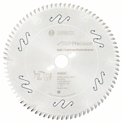 Bosch körfűrészlap 250x30/48 Top Precision Best for Laminated Panel abrasive F187357