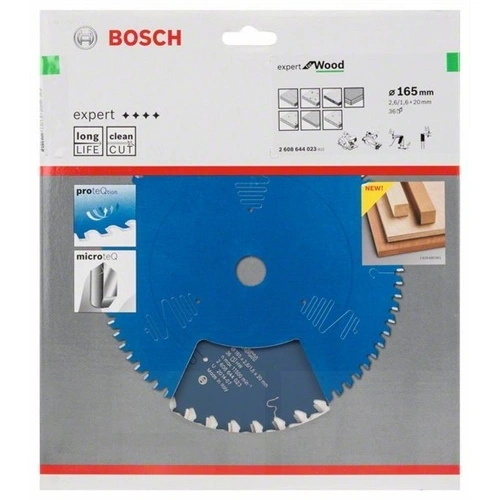 Bosch körfűrészlap 165x20/36 Expert for Wood F187415