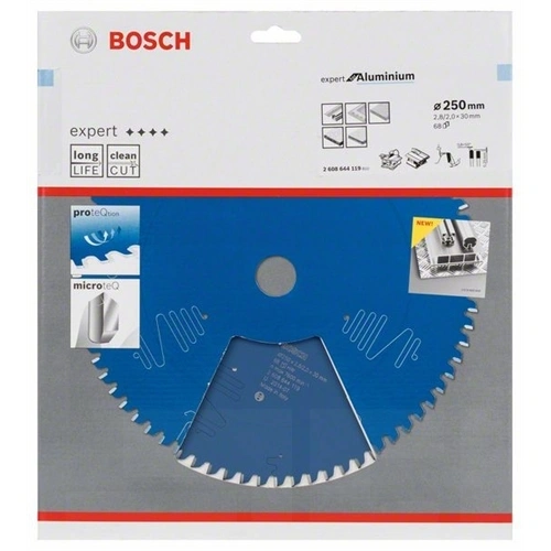 Bosch körfűrészlap 250x30/68 Expert for Aluminium F187559