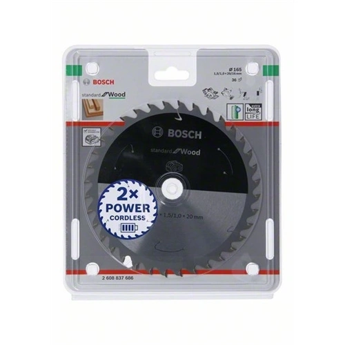 Bosch körfűrészlap 165x20/36 Standard for Wood F187669