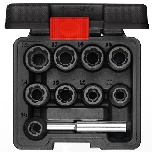 GedoreRed univerzális csavarfej leszedő (kerékőr leszedő) 1/2 10-19mm 10 részes (R68003010) F188492