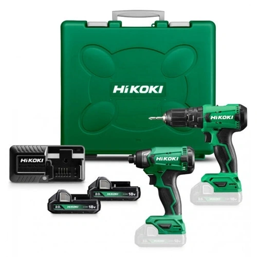 Hikoki KC18DA-DV akkus szett DV18DA+WH18DA fúró-csavarozó + ütvecsavarozó F190364