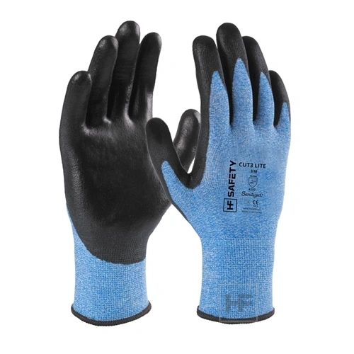 HF Safety CUT 3 Lite PU mártott vágásbiztos kesztyű 11 F190437
