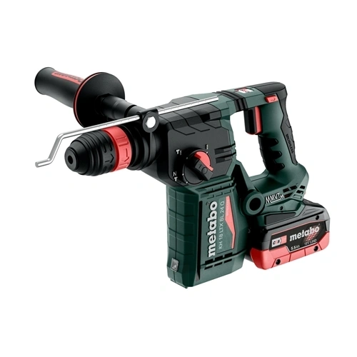 Metabo KH 18 LTX BL 24 Q Akkus kombikalapács 18V 2x LiHD, Akkutöltő ASC 145, metaBOX 165 L, Metabo Quick cseretokmánnyal F190504