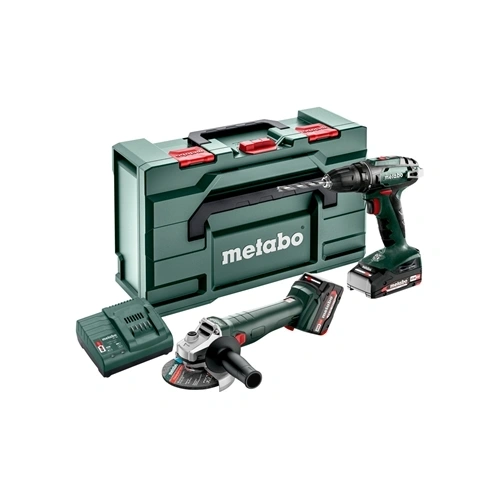 Metabo Combo Set 2.4.3 18 V akkus gépszett BS 18 + W 18 L 9-125, metaBOX 165 L F190529
