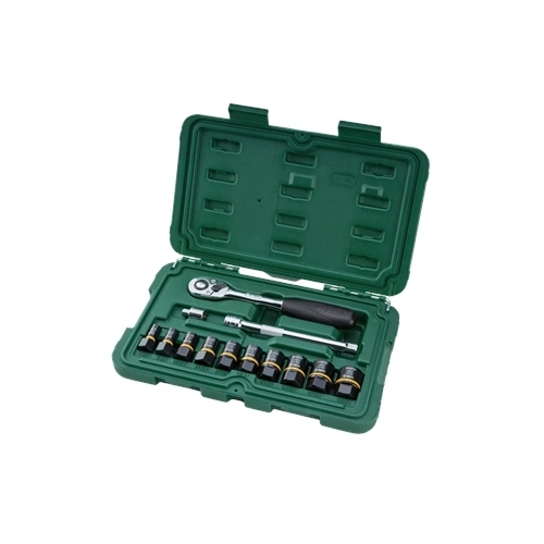 Sata BoltBiter sérült csavar kihajtó dugókulcs készlet 1/4, 3/8 7- 19mm 13 részes F190548