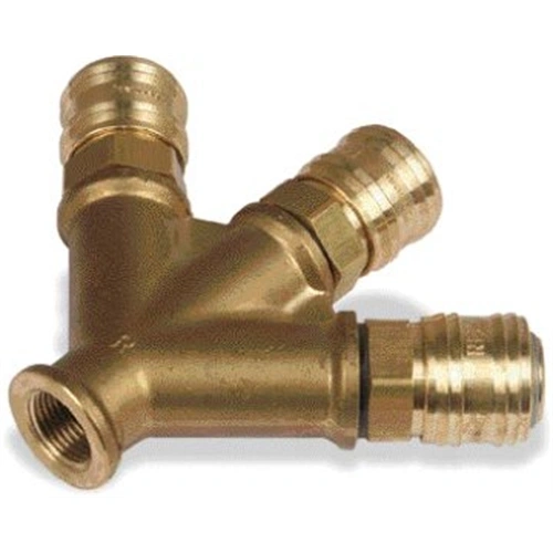 Aircraft Y elosztó 3/8"BM x 3gyorscsatlakozós kimenettel F191033