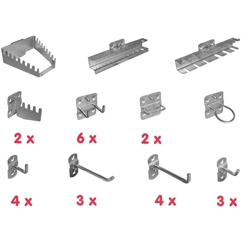 Güde fali szerszámakasztó készlet 28 részes F191512