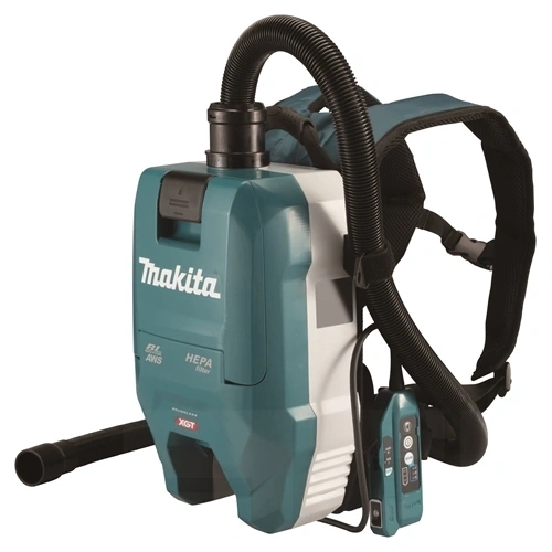 Makita VC009GZ01 40Vmax XGT Li-ion BL AWS 18kPa 165W HEPA háti porszívó (akku és töltő nélkül) + adapter F191585