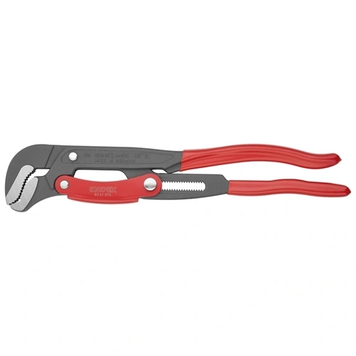 Knipex csőfogó S pofával 45° 1.1/2" gyorsállítás, szürke porfestés, mártott nyél F192720
