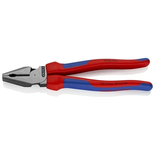 Knipex erő kombinált fogó feketére foszfátozott, többkomponensű nyél 225 mm (bliszter) F192840
