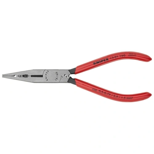 Knipex huzalcsupaszító fogó feketére foszfátozott, mártott nyél 160mm (bliszter) F193084