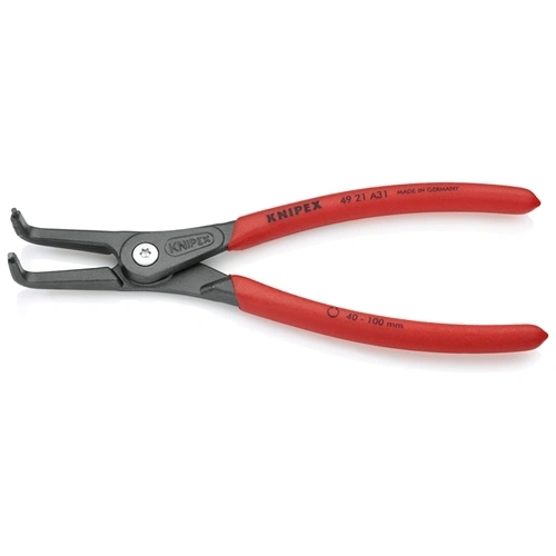 Knipex Seeger-gyűrű fogó külső hajlított A31 rugós 210 mm 40-100 mm F193618